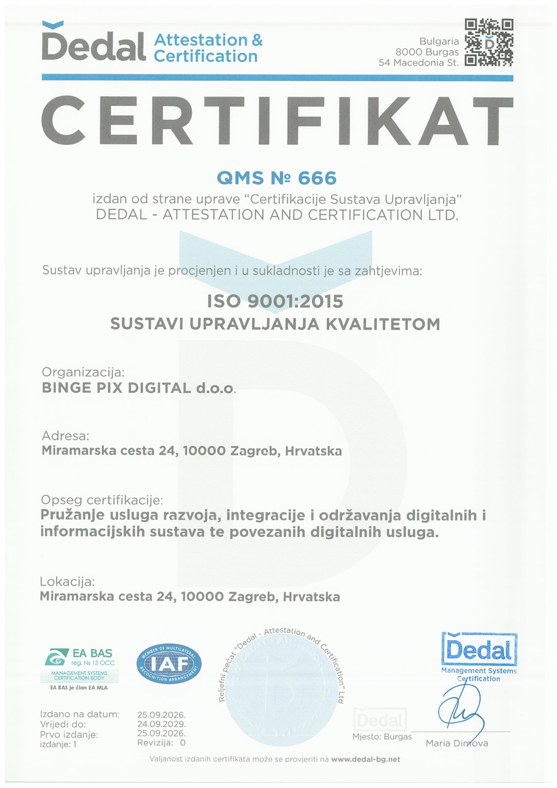 ICO/IEC 9001:2022